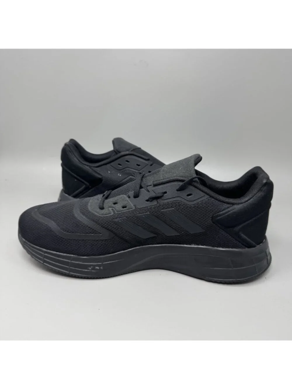 Adidas Duramo 10 Mens Size 11.5 Triple Black Athletic Running Shoes Sneakers